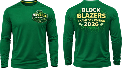 Block Blazers 2026 Shamrock 5K Performance Long Sleeve